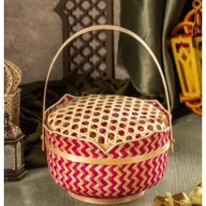 Bamboo storage basket from the HNH Craft collection