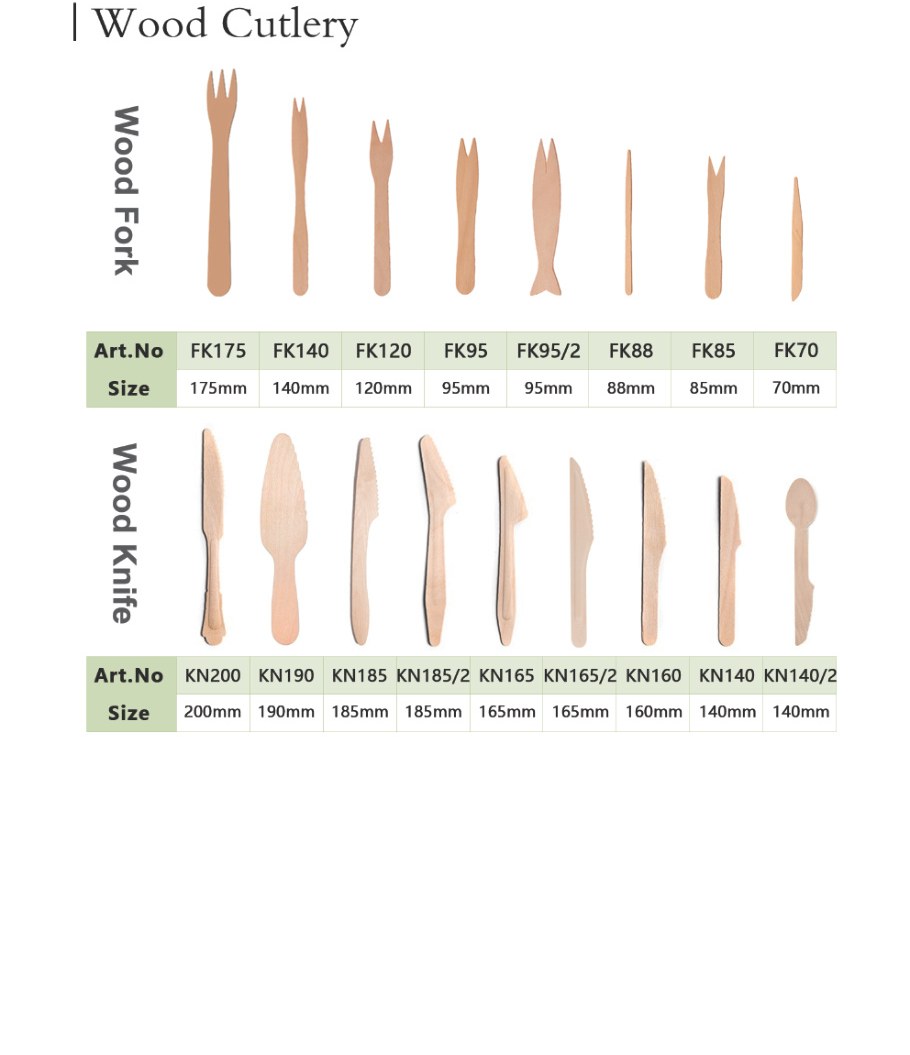 Wooden Cutlery – hotel supplies by Mazouri Hospitality