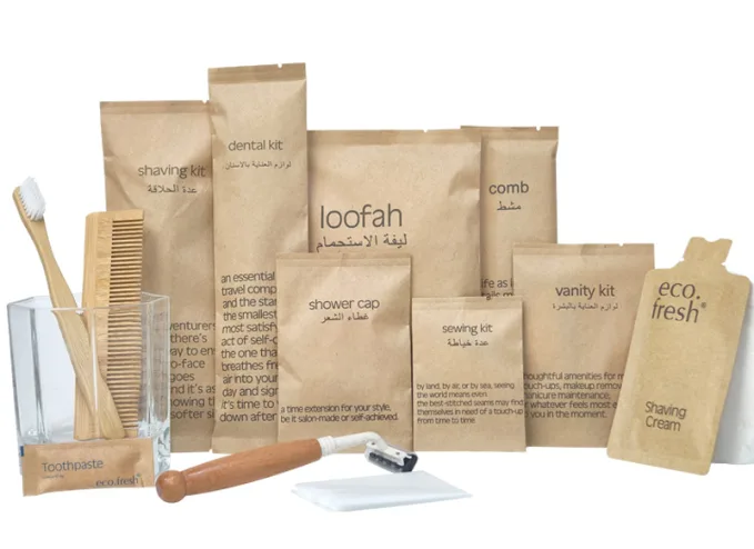 Kraft Bag Amenities Set – hotel supplies by Mazouri Hospitality