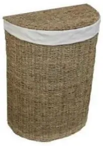 Hand-woven seagrass storage basket from the HNH Craft collection