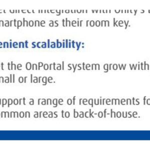Onity Trillium ADVANCE two-piece RFID hotel lock with separate reader and lever